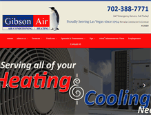 Tablet Screenshot of gibsonair.com